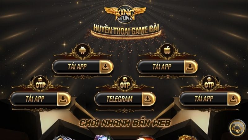 Hướng dẫn tải game Kingfun nhận thưởng