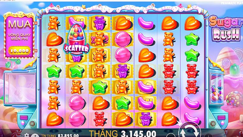 Slotgame Sugar Rush 1000 có cách chơi đơn giản