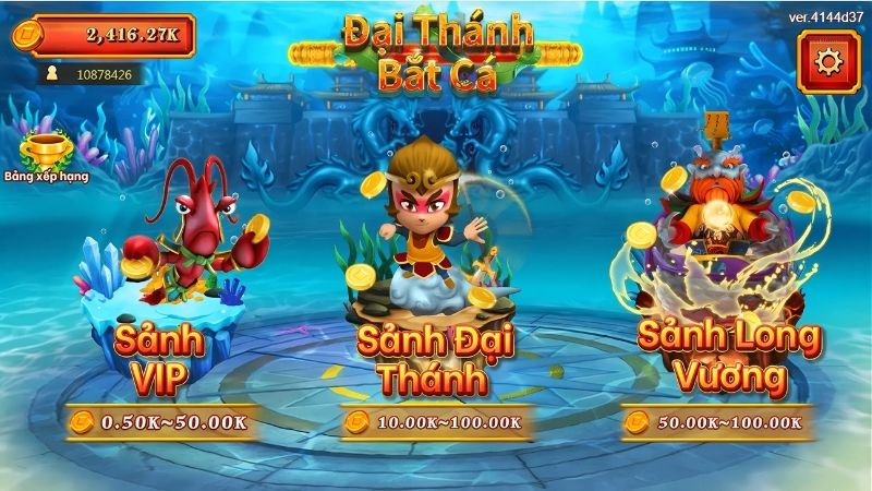 Đại thánh bắt cá cùng sảnh Bắn cá FaChai Gaming